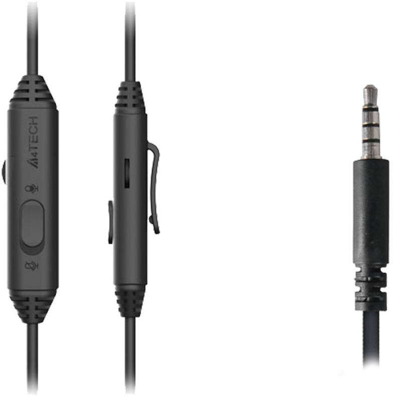 Наушники с микрофоном накладные A4-Tech Fstyler FH100I  Stone Black (черный, 20-20000 Гц, 100дБ, 32 Om, 1.8 м, 3.5 mm jack) [ FH100I (STONE BLACK) ]