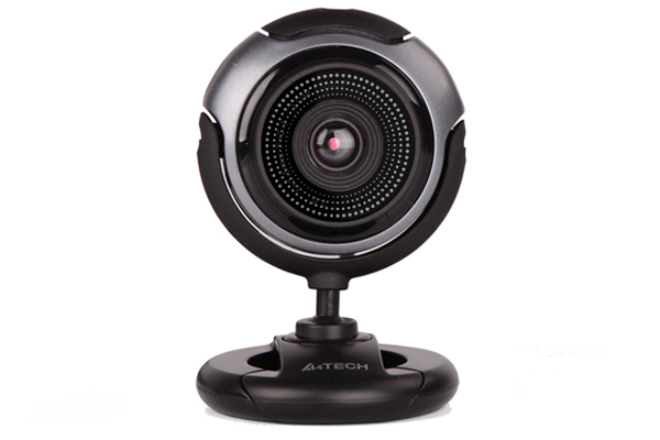 Веб-камера A4-Tech PK-710G (черный/серый, USB 2.0 Type-A, 1/6" CMOS 0.3 Mpix, 640x480, встроенный мономикрофон, 60 град., автофокус, Retail)
