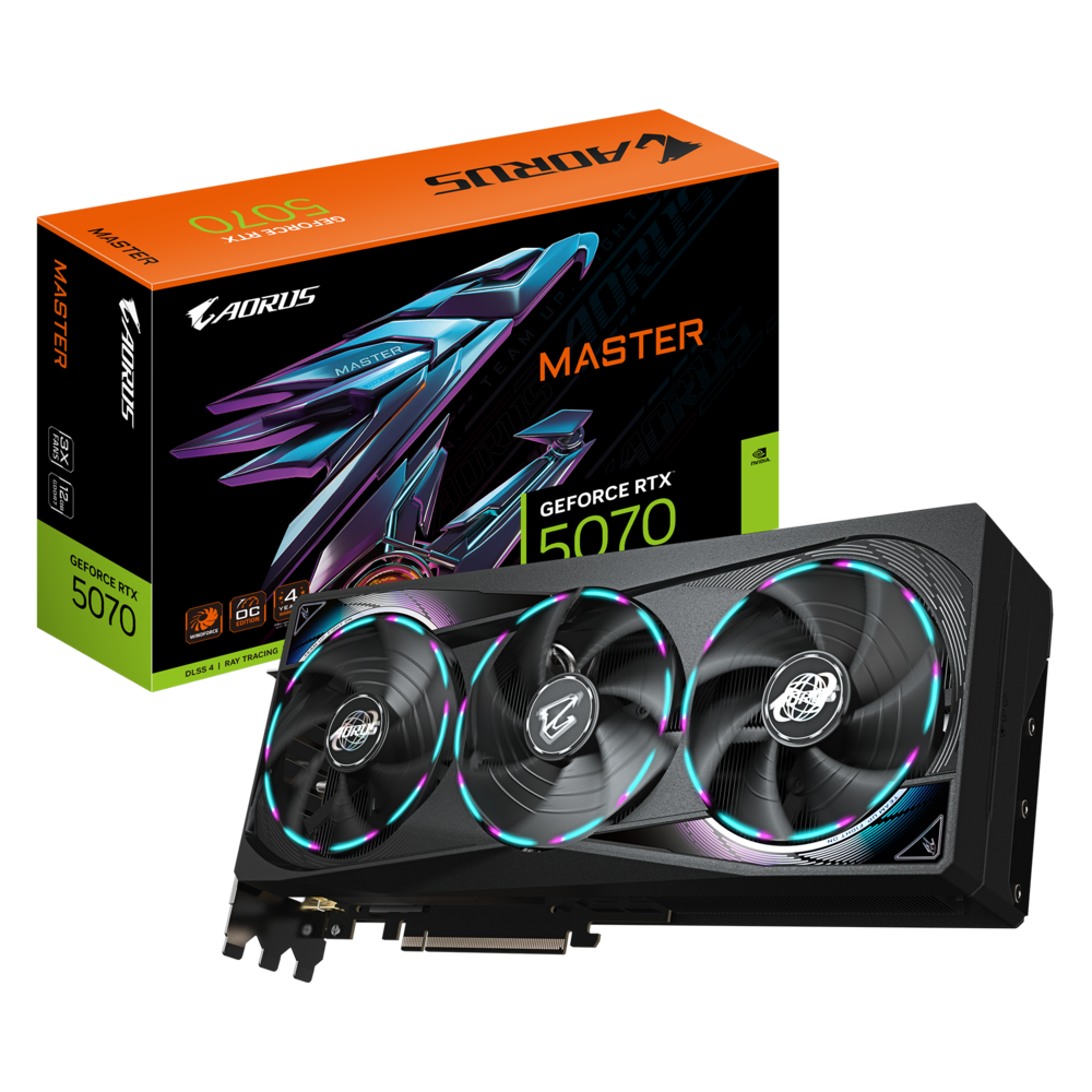 Видеокарта GIGABYTE GV-N5070AORUS M-12GD