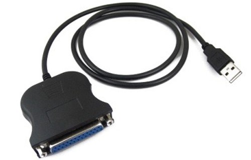 Кабель-адаптер USB-LPT Orient (Type A (male) - DB25 (female), IEEE1284, 0.8 м, черный) [ ULB-225 ]