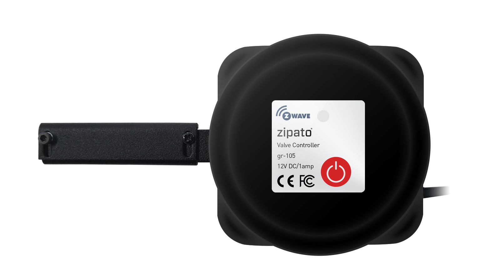 Уцененный товар Электропривод Zipato (черный, Z-Wave 869 МГц, для управления шаровыми кранами с поворотом на 90 градусов, блок питания, до 1,6 МПа) [ gr-105.ru ]