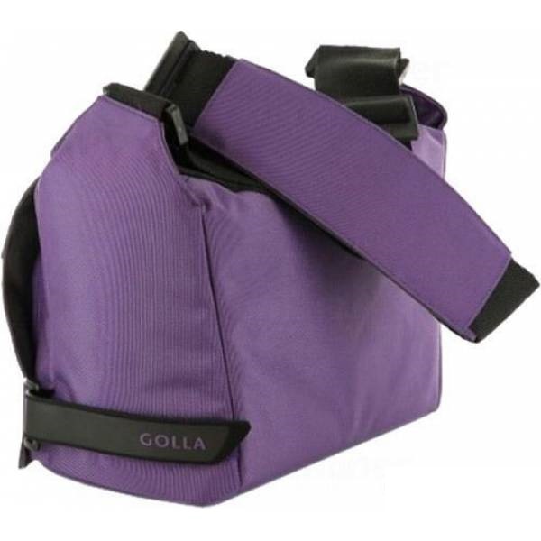 Уцененный товар Сумка для фотоаппарата GOLLA CAM M ZOOM (Purple) [ G863 ] (Следы от клея на чехле
, 230x140x130 мм, полиэстр/полиуретан)