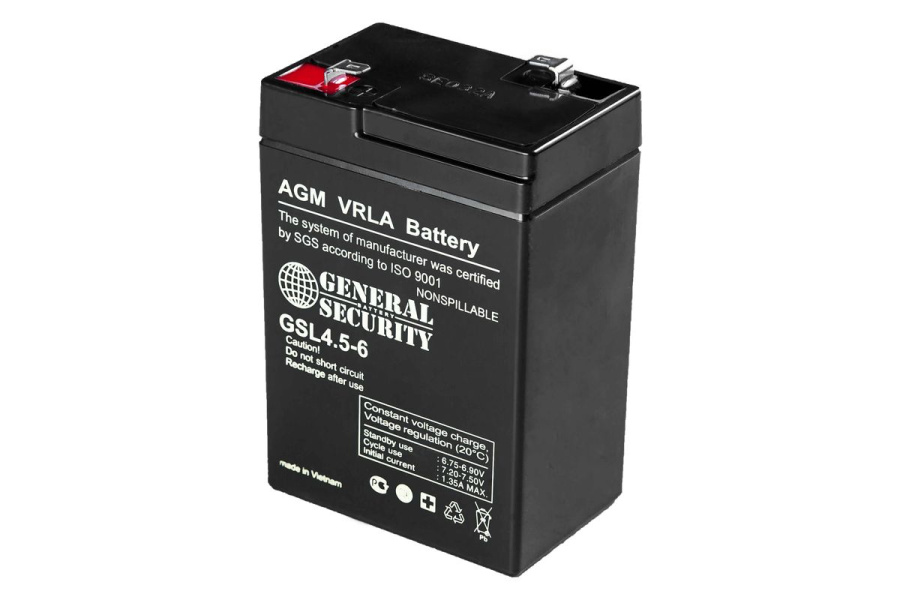 Аккумулятор General Security GSL 4,5-6 (6V /4,5  Ah, lead-acid)