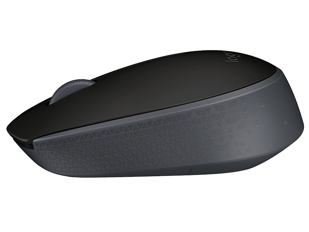 Мышь беспроводная мобильная Logitech M171 Wireless Mouse Black (черный, USB, оптический, 1000 dpi, 3 кл., симметричный дизайн, RF 2.4GHz, 1 x AA) [ 910-004424 ]