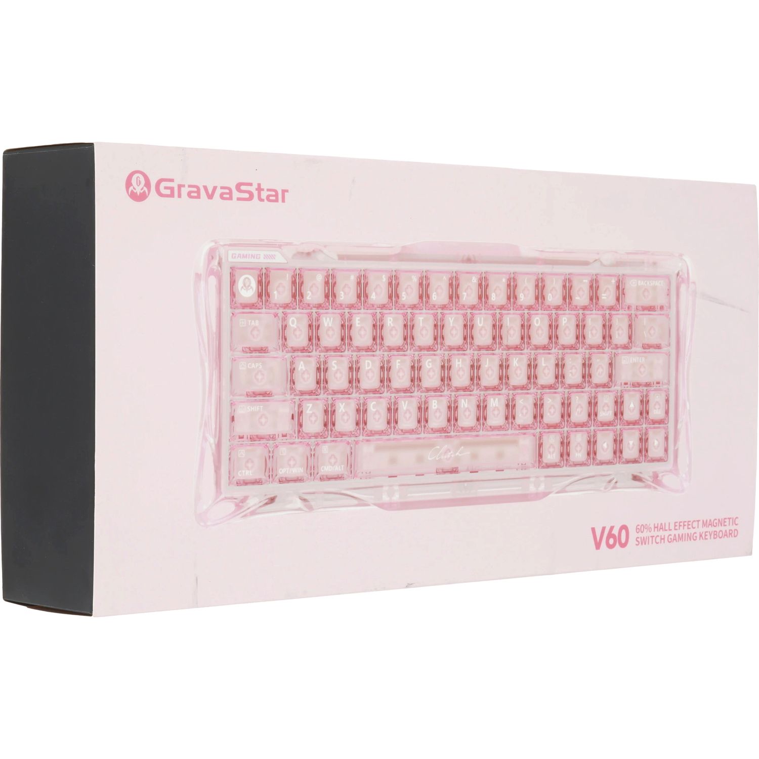 Игровая клавиатура Gravastar Mercury V60 Crystal Rose (6972448924481)
