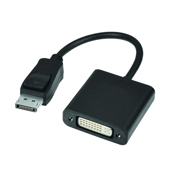 Кабель-переходник DisplayPort-DVI ORIENT С307 (DP (male) - DVI-I (female), черный, 0.2 м) [ С307 ]