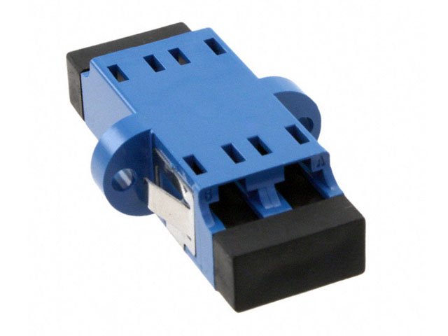 Соединитель AMP [ 6457567-4 ] (LC-LC Duplex, SM, с керамическим выравнивателем, синий)