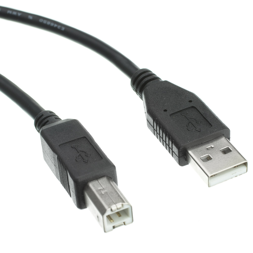 Кабель USB 2.0 (USB Type A (male) - USB Type B (male), 1.8 м)