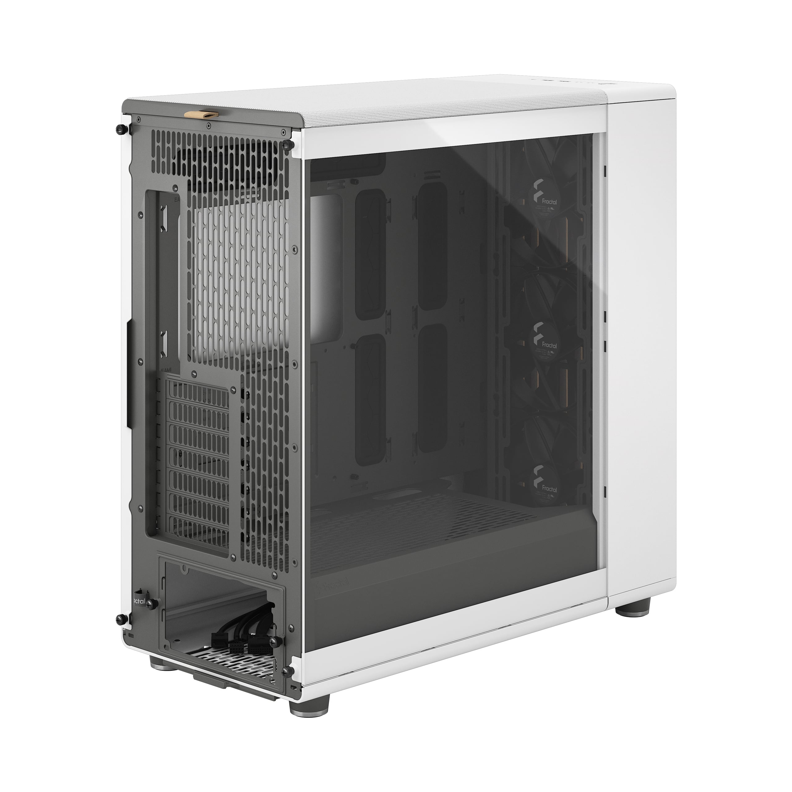 Корпус ПК без блока питания Fractal Design North XL RC Chalk TG Clear White