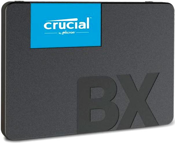 Накопитель SSD 2,5" SerialATA 1000 GB Crucial BX500 (CT1000BX500SSD1) Retail (540 МБ/сек, 500 МБ/сек, SATA600, 3D NAND (TLC), Silicon Motion SM2258, T