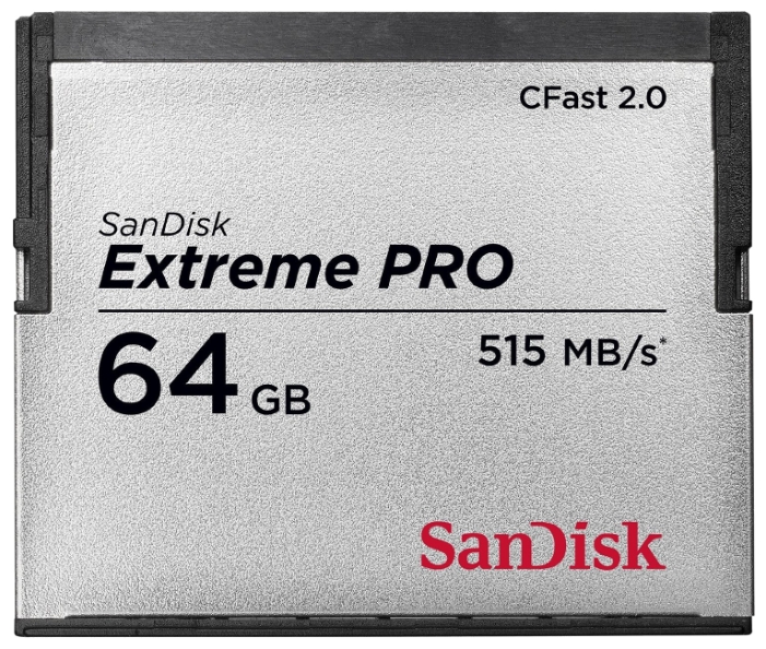 Флэш-карта Compact Flash 64 GB SanDisk Extreme PRO (Class VPG-130, 525 MB/s 430 MB/s CFast 2.0) [ SDCFSP-064G-G46D ]