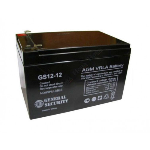 Аккумулятор General Security GSL 1,2-12 (12V /1,2  Ah, lead-acid)