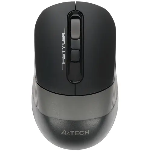 Мышь беспроводная A4-Tech Fstyler FG10 (темно-серый, USB, оптическая, 2000 dpi, 4 кл., 2xAA, эргономичный дизайн под правую руку) [ fg10 grey ]