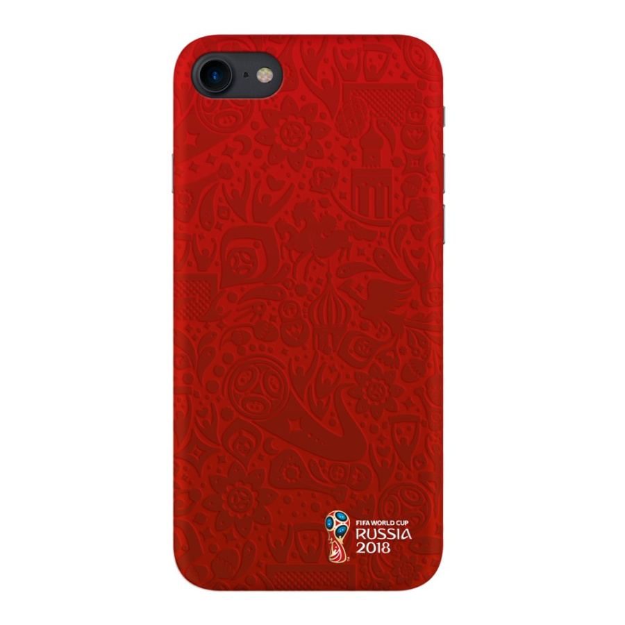 Чехол для Apple iPhone 7/8, Deppa (FIFA_Official Pattern_red) [ 103897 ]