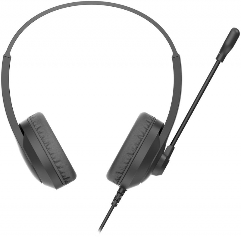 Наушники с микрофоном накладные A4-Tech Fstyler FH100I  Stone Black (черный, 20-20000 Гц, 100дБ, 32 Om, 1.8 м, 3.5 mm jack) [ FH100I (STONE BLACK) ]