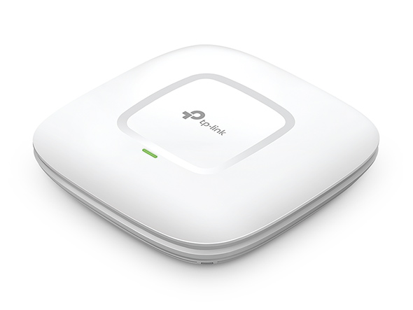 Точка WiFi доступа потолочная TP-Link EAP110 (до до 300Мбит/с Мбит/с 2.4 ГГц, 2 встроенная, 3 dBi,  1 x LAN, PoE Passive (инжектор в комплекте)) [ EAP110 ]
