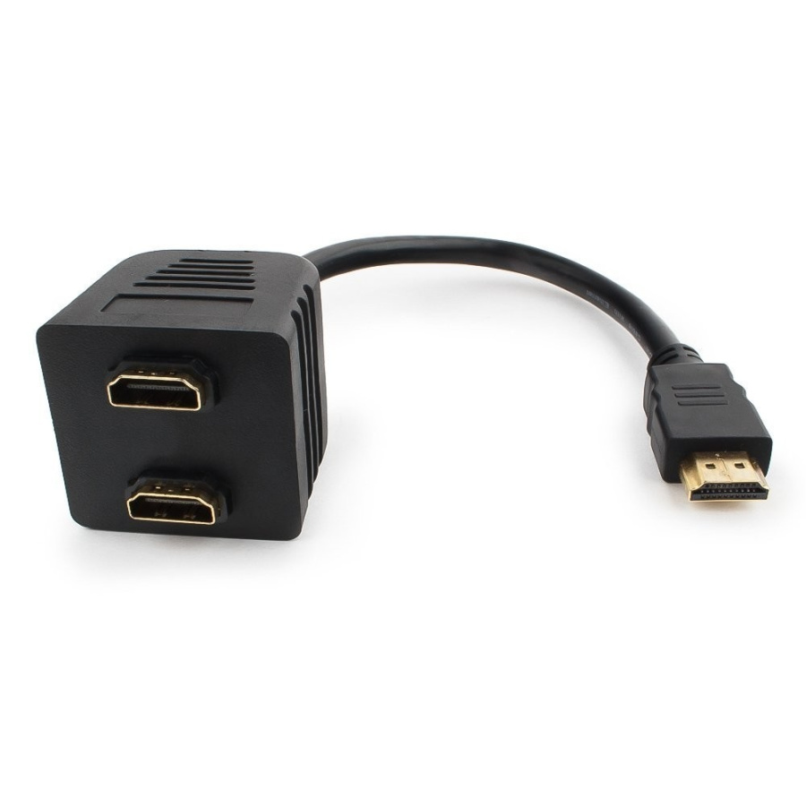 Переходник HDMI видеосигнала Gembird (HDMI Type A (male) - HDMI Type A (female) + HDMI Type A (female)) [ DSP-2PH4-002 ]