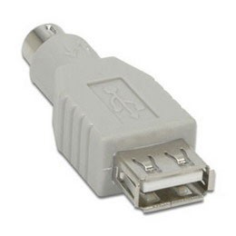 Переходник PS/2-USB (Mini-DIN6 (male) - USB Type A (female)) [ 35955 ]