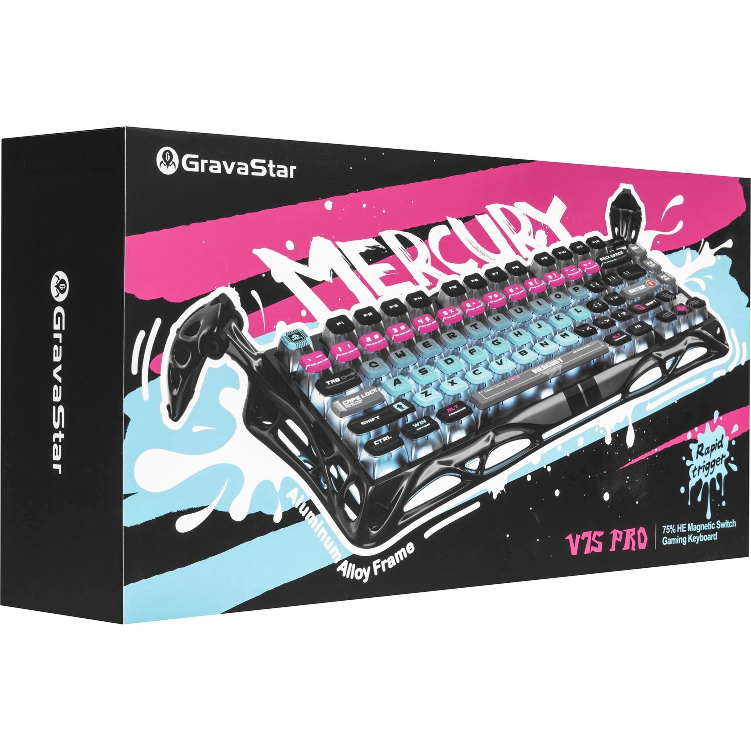 Игровая клавиатура Gravastar Mercury V75 Pro Cyberpunk (6972448923897)