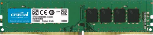 Память DIMM DDR4 32 GB (PC4-25600, 3200 MHz) Crucial Basics (1 шт x 32 ГБ, CL 22-22-22, 1.2 В, Dual rank x8, высота 34.1 мм, без радиаторов) [ CT32G4D