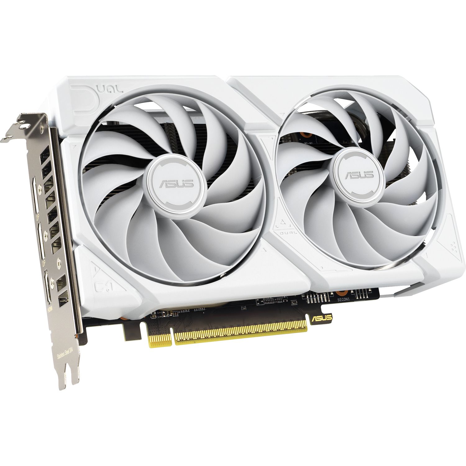 Видеокарта ASUS DUAL-RX9060XT-16G-WHITE (90YV0LG3-M0NA00)