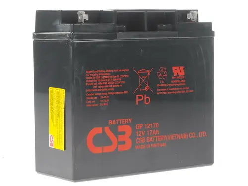 Аккумулятор CSB GP12170 (12V / 17 Ah, lead-acid)