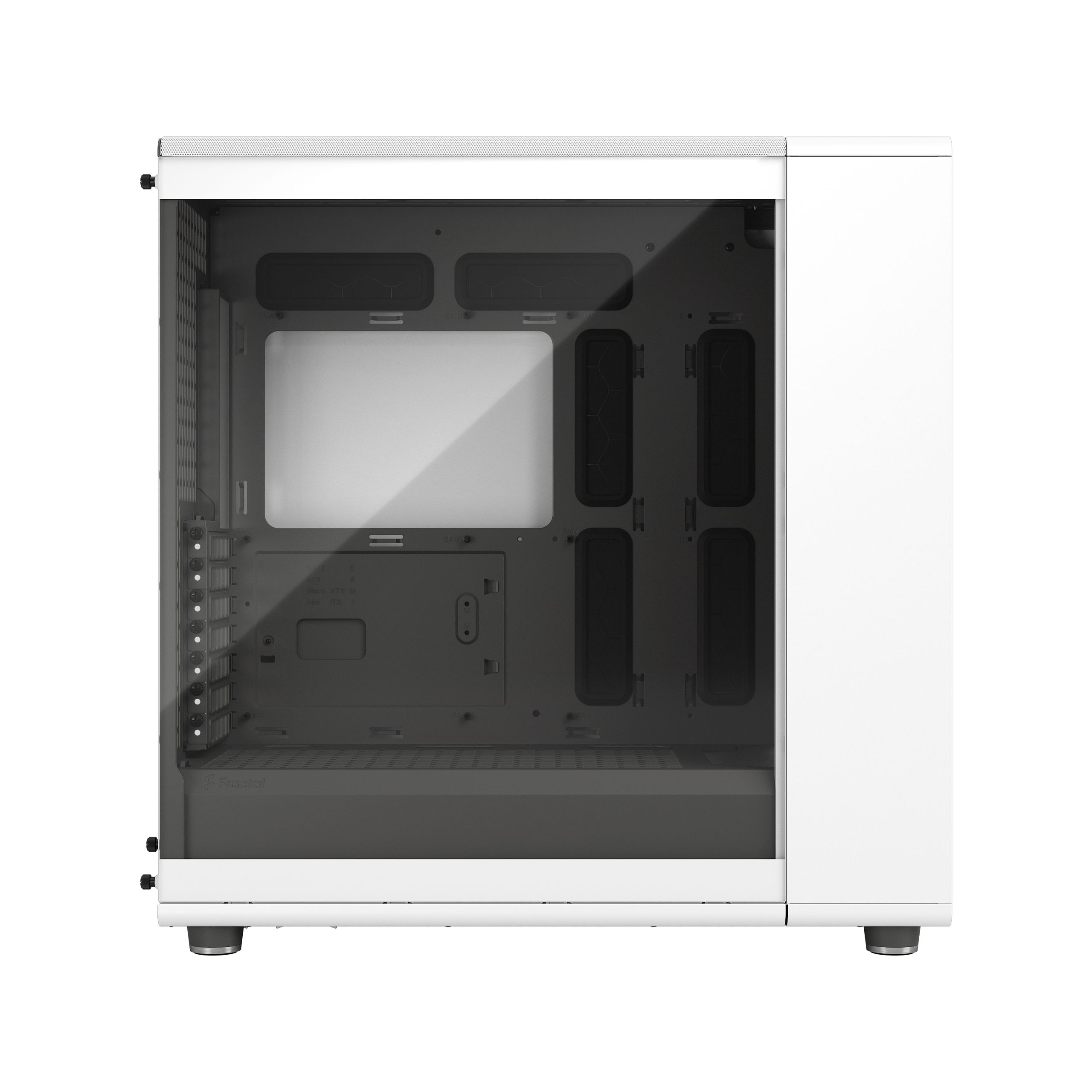 Корпус ПК без блока питания Fractal Design North XL RC Chalk TG Clear White
