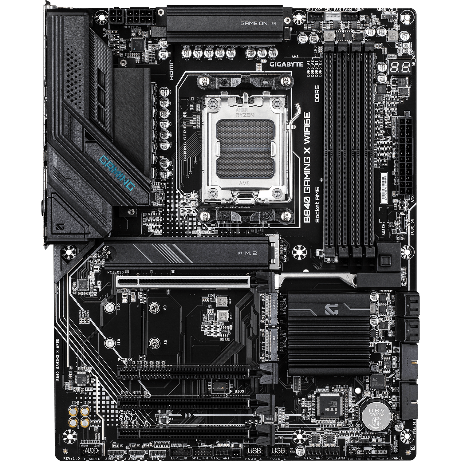Материнская плата Gigabyte B840 GAMING X WF6E