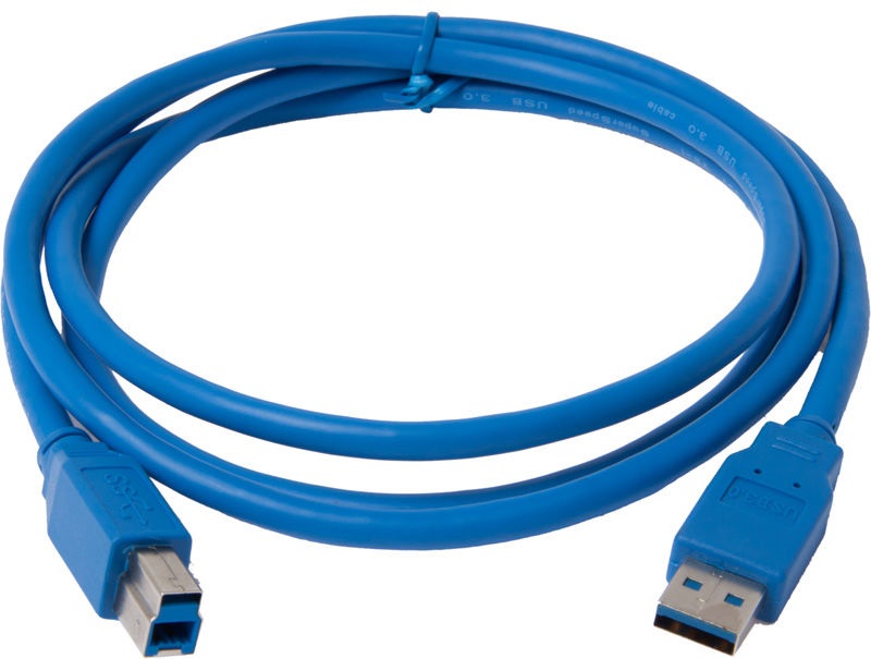Кабель USB 3.0 PC-PET (USB Type A (male) - USB Type B (male), 1.5 м, синий, блистер, не совместим с устройствами USB 2.0) [ USAMBM30-15 ]