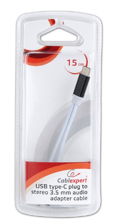 Кабель-адаптер USB-C - Jack 3.5 Gembird Cablexpert (USB Type C (male) - 3.5mm mini-Jack Stereo(female) + USB Type C (female), дополнительный разъём дл