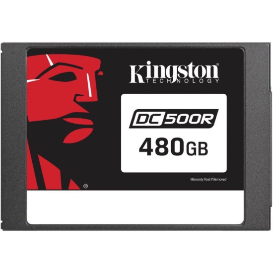 Накопитель SSD серверный 2,5" SerialATA 480 GB Kingston DC500R (SEDC500R/480G) Retail (555 МБ/сек, 500 МБ/сек, read: 98000 IOPS, write: 12000 IOPS, SA