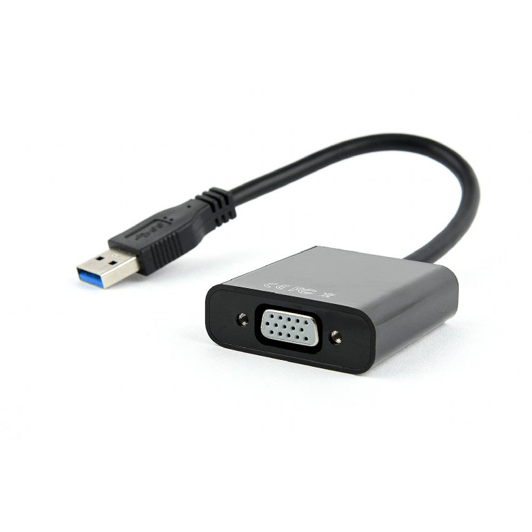 Кабель-адаптер Cablexpert (USB Type A (male) - VGA (female), USB 3.0, макс 1920x1080) [ AB-U3M-VGAF-01 ]
