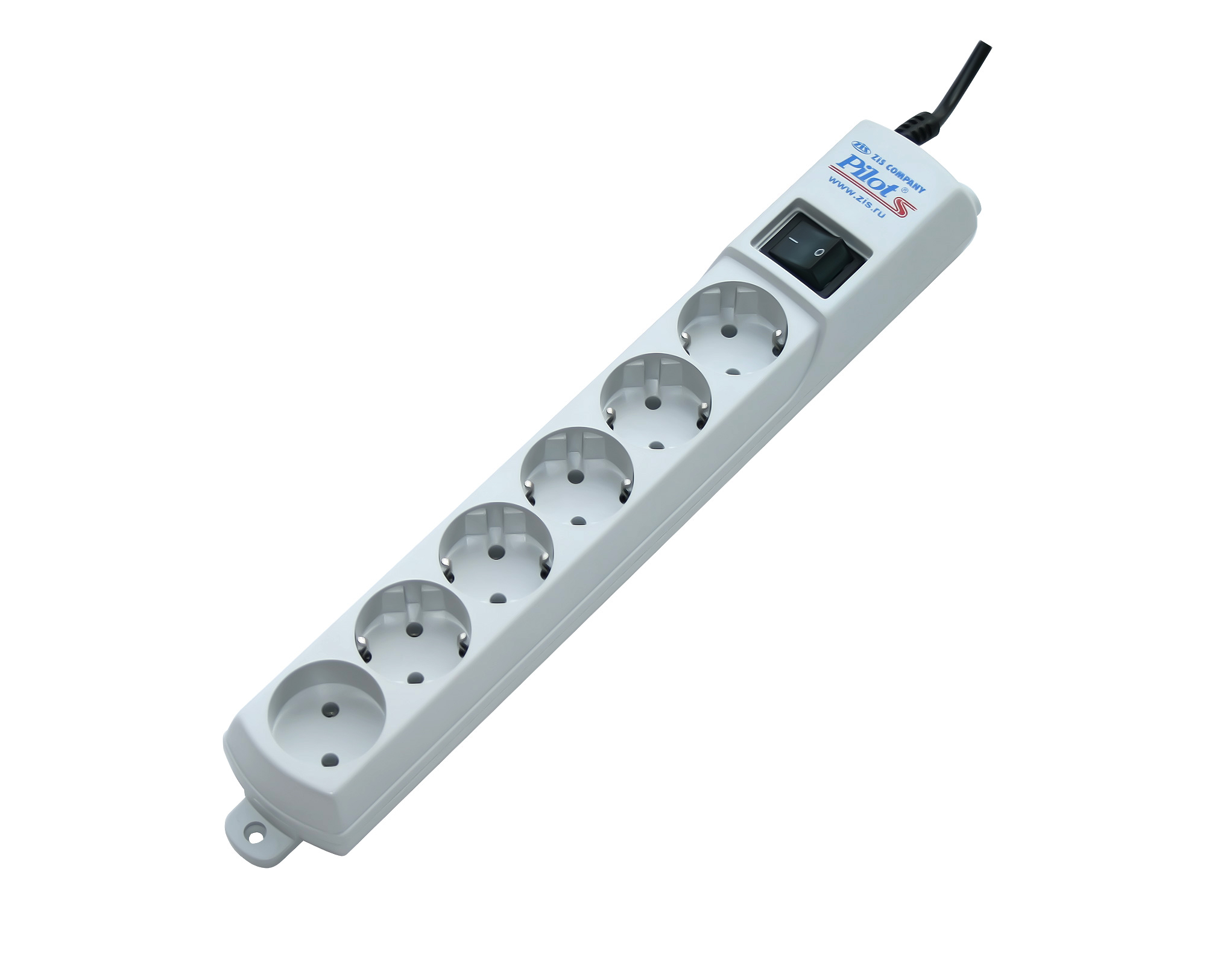 Сетевой фильтр PILOT S (белый, 1.8 м, 5+1 розетка, 2.2 кВт, защита от импульсных и ВЧ помех)