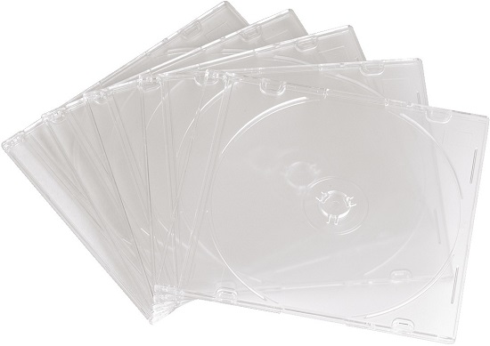 Уцененный товар Коробка HAMA SlimBox на 1CD/DVD (прозрачный, 25 шт.) [ H-51165 ] (повреждены два бокса)