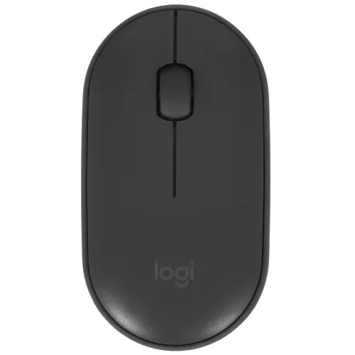 Мышь беспроводная Logitech Pebble M350 (темно-серый, USB, оптика, 1000 dpi, 7 кл., 1xAA, симметричный дизайн, Bluetooth, 1 x AA) [ 910-005576] ]