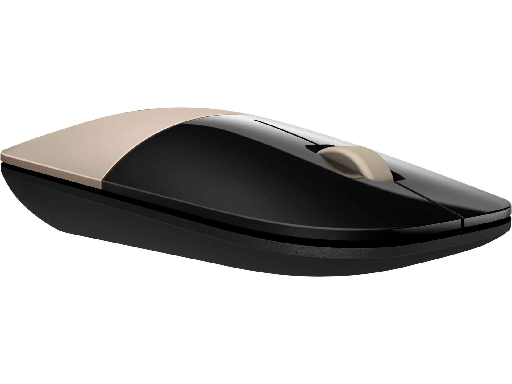 Мышь беспроводная HP Z3700 Gold Wireless Mouse (золотистый, USB, оптика, 1200 dpi, 2 кл., симметричный дизайн, RF 2.4GHz, 1 x AA) [ X7Q43AA ]