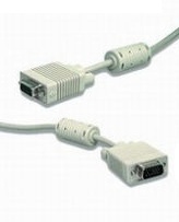 Уцененный товар Удлинитель кабеля VGA видеосигнала Gembird [ CC-PPVGAX-6B ] (вскрыта упаковка, Premium, 1.8 м, тройное экранирование, 2 ферритовых кольца, D-Sub HD15 (male) - D-Sub HD15 (female), черный)